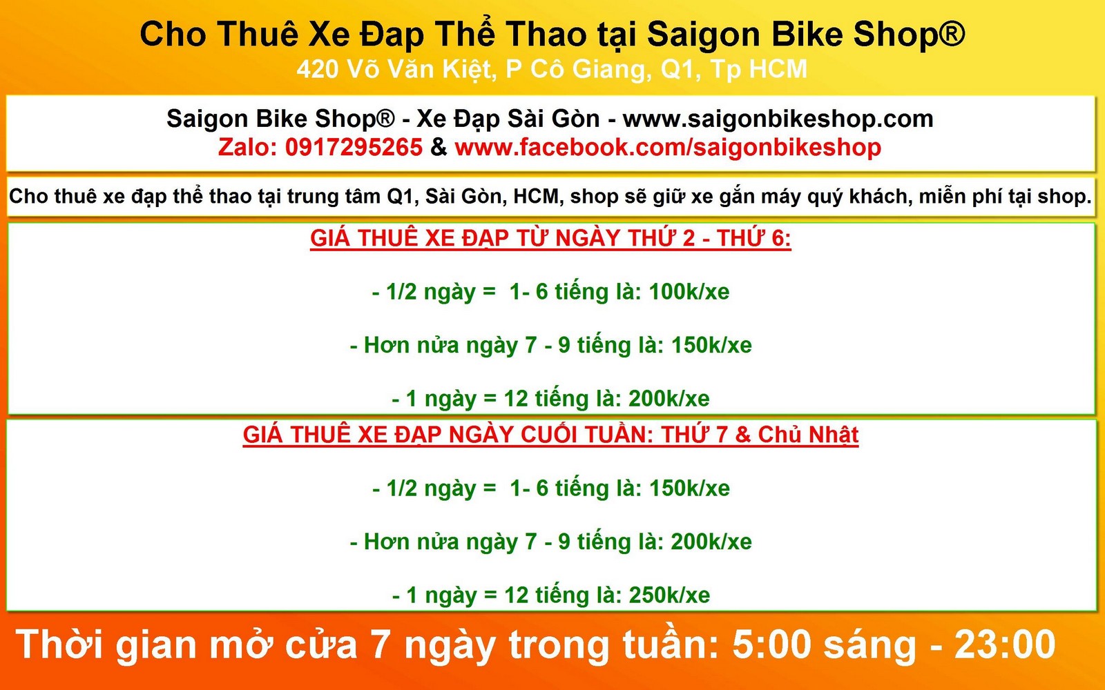 bike forent in Ho Chi Minh