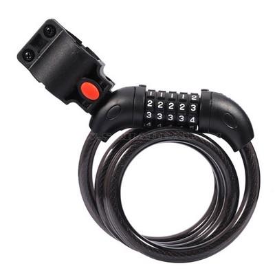 Bicycle cable lock - 5-Digit Resettable code